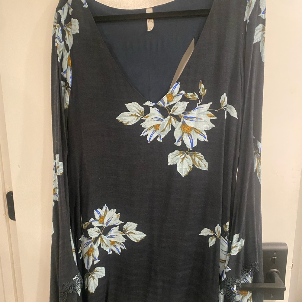 Free people long sleeve mini dress
